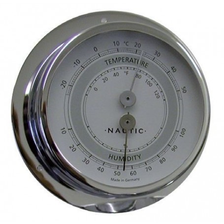 THERMO-HYGROMÈTRE INOX 83 mm - Barigo Baromètre Stations météo  76250122