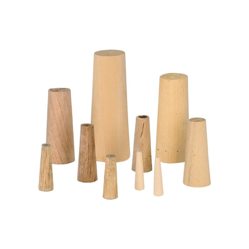 Jeu de pinoches coniques pour boucher un passe coque bateau