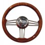Volant en bois vernis diamètre 350 mm - Savoretti Volant & Barre à roue  71250082