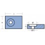 ANODE PLAQUETTE SUZUKI DF25-DF300 HP.