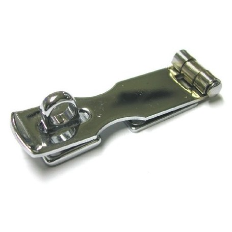 CHARNIÈRE A CADENAS LAITON CHROME 76MM Verrou, Sauterelle et Grenouillère  40250112