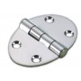 CHARNIERE INOX OVALE 71 x 48  mm P:2mm Charnières Haute Qualité  40250451
