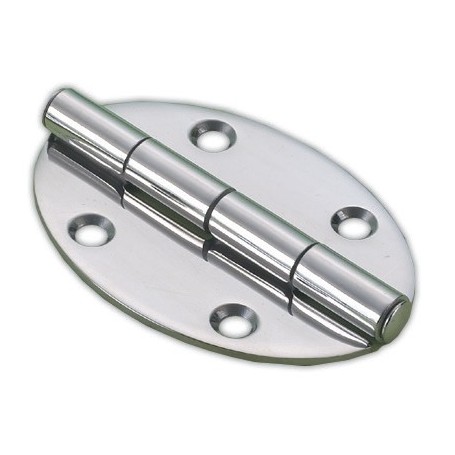 CHARNIÈRE INOX OVALE 56 x 78 mm  P:2mm - Imnasa Charnières Haute Qualité  40250453