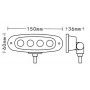 Projecteur de pont 4 LED 12W 9-18V - Imnasa Eclairage extérieur étanche  65100472