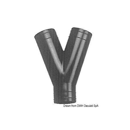Raccord en Y - Whale eaux grises / eaux noires 766478611406 17.714.00