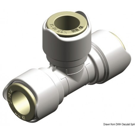 Raccord en T Whale lot de 10 - Whale Vannes & Raccords plomberie  17.815.02