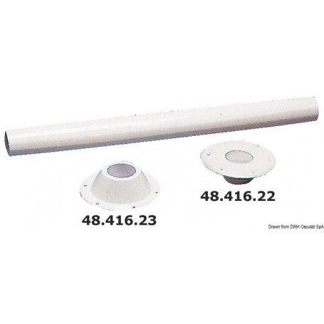 Pied de table en aluminium verni - Osculati table et pied de table 8033137019739 48.418.22