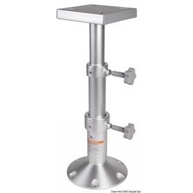 Pied de table tri-télescopique en aluminium - Osculati table et pied de table 8033137151262 48.719.01