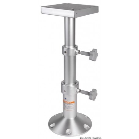 Pied de table tri-télescopique en aluminium - Osculati table et pied de table 8033137151262 48.719.01