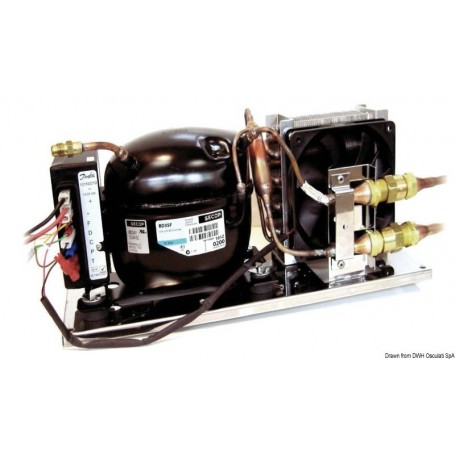 Unité réfrigérante Danfoss avec évaporateur ventilé VE150 - Indel - Isotherm frigo camping car 8053670382305 50.931.98