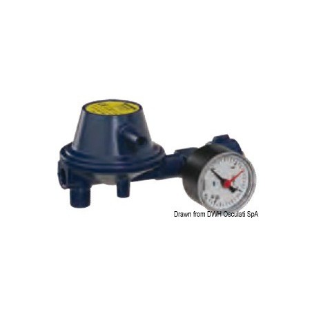 Régulateur de pression 30 Mb avec manomètre - GOK instalation gaz 4045659462805 50.013.12