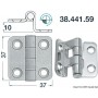 Charnières version porte-à-faux 2 mm Le lot de 4 - Osculati Charnières Haute Qualité 8033137005121 38.441.59