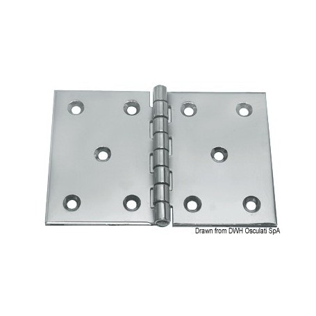 Charnières 2,5 mm 130 X90 mm - Osculati Charnières Haute Qualité  38.822.06