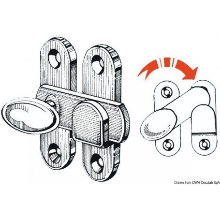 Platine bloque-porte Compas, bloque-porte et équerres 8033137127151 38.148.00