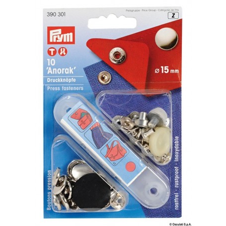 Blister 10 boutons capote Prym blister Le lot de 2 Accessoires Capotes et Auvents  10.301.02