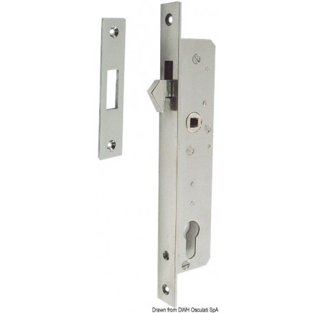Serrures inox pour portes coulissantes - Osculati Serrures et loquets 8033137016400 38.132.03