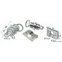 Fermeture pour coquerons En inox avec bouton à ressort - Osculati Serrures et loquets 8033137010897 38.405.50