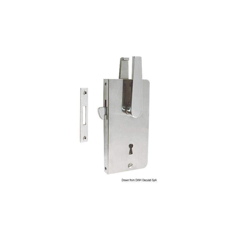 Serrure en inox pour bateau