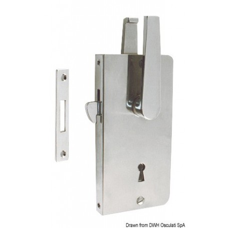 Serrures pour portes coulissantes Entièrement en laiton chromé - Osculati Serrures et loquets 8033137038464 38.348.71