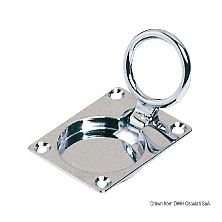 Lève-plancher En laiton chromé anneau au ras Le lot de 2 - Osculati Lève plancher 8033137127137 38.143.00