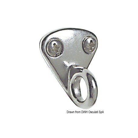 Plaquette avec anneau - Osculati Crochet et Porte-manteau 8033137128493 38.301.11