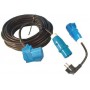 Rallonge 25 mètres 3 X 1.5mm² + adaptateur - Imnasa Prise 220 V et 12 V camping  64000216