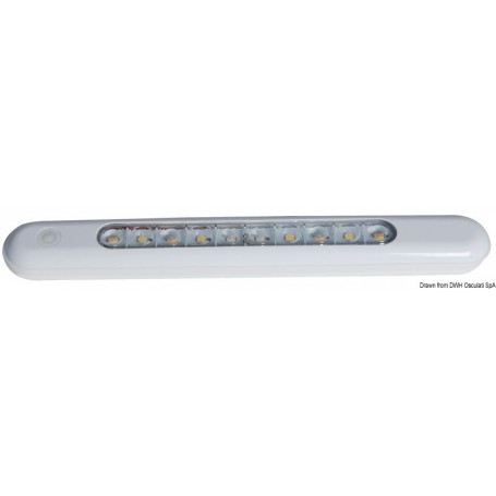 Plafonnier à LED à poser étanche 310x40x15 mm - Osculati Eclairage extérieur étanche 8033137042065 13.192.20