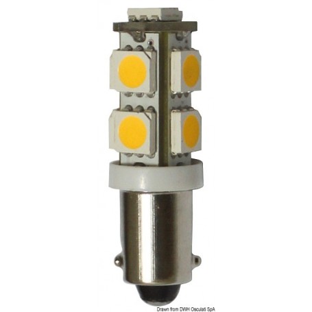 Ampoule LED pour feux, feux de courtoisie et feux de navigation culot BA9S Le lot de 2 - Osculati ampoule-led-basse-consommation