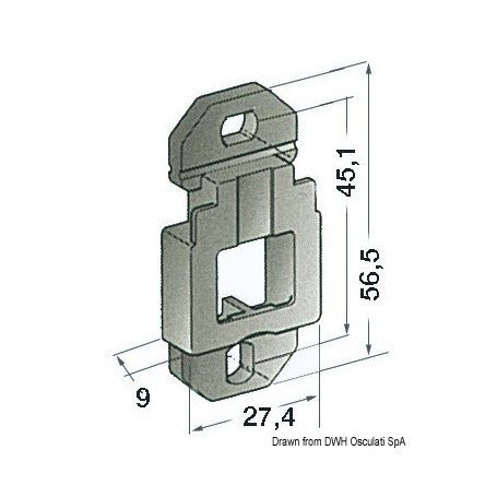 Embase support à paroi Fusibles & Porte fusible 8033137085918 14.116.01