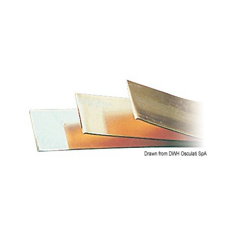 Bande cuivre zingué 2x20 mm (4,20 m bar) - Osculati batterie, bac et cosses 8033137091100 14.392.00