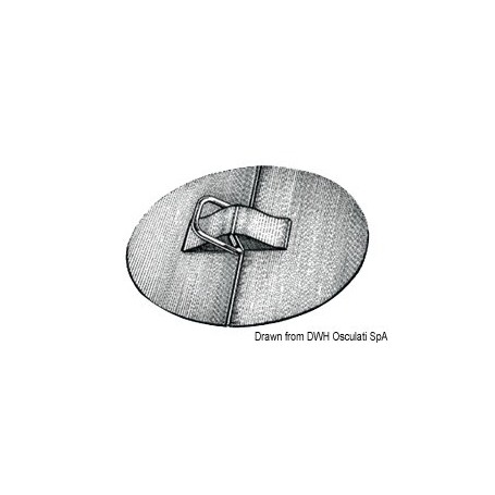 Anneau D noir + support Le lot de 4 - Osculati Accessoires pneumatiques 8033137007620 66.006.00