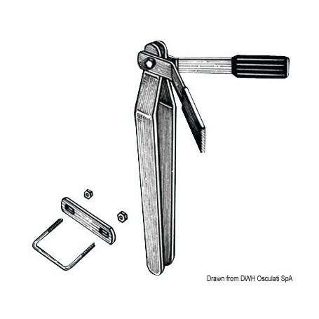 Support proue complet H 50 cm - Osculati accessoires remorque 8033137069574 02.040.37