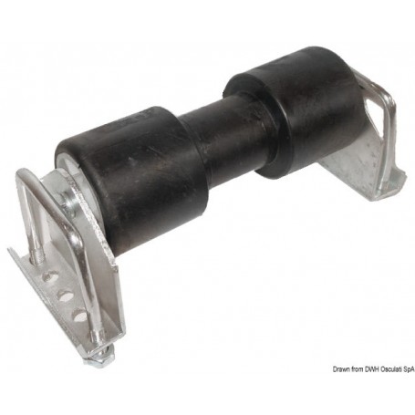 Rouleau central Ellebi avec étrier - Osculati accessoires remorque 8033137069635 02.040.75