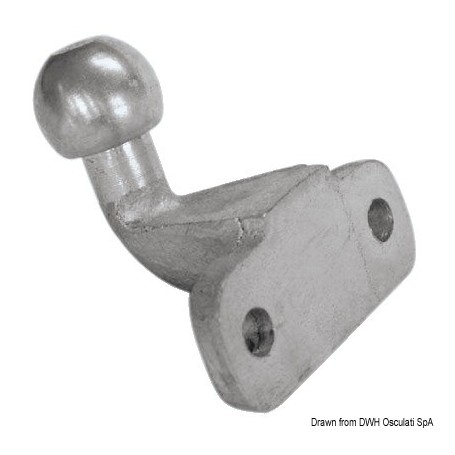 Sphère en équerre chariot - Osculati accessoires remorque 8033137067839 02.011.02