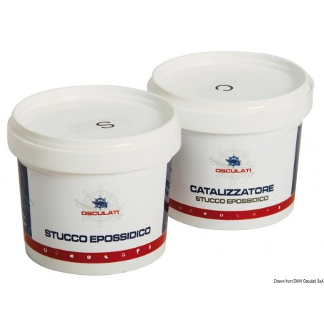 Mastic époxy bicomposant - Osculati Mastics et colles 8033137036590 65.520.04