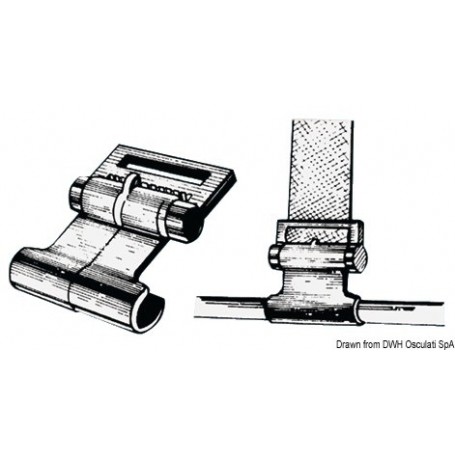 Crochet en plastique Le lot de 2 - Osculati Bâches et protections 8033137031106 66.592.00