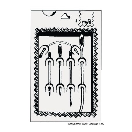 Kit de aiguilles pour voiles Le lot de 3 Réparation voiles  10.286.00