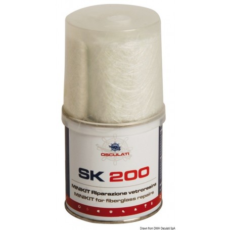 MINIKIT Réparation fibre de verre Le lot de 2 - Osculati Stratification 8033137036613 65.520.08