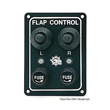 Tableau de commande pour 51.350.00 - Osculati Flaps et accessoires 8033137006685 51.353.00