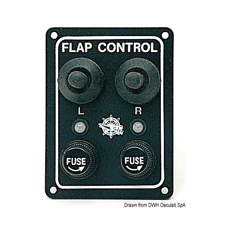Tableau de commande pour paire de flaps hydrauliques - Osculati Flaps et accessoires 8033137006678 51.239.03