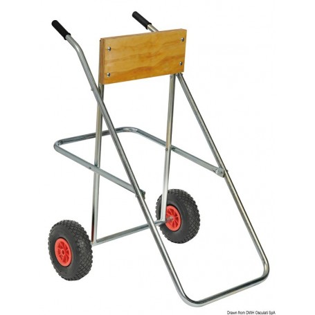 Chariot de transport moteur  Medium  pliable - Osculati Accessoires Hors bord 8033137148408 47.372.10