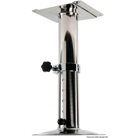 Pied tournant télescopique universel - Osculati Siège, fauteuil  et pied de siège 8033137009532 48.418.00