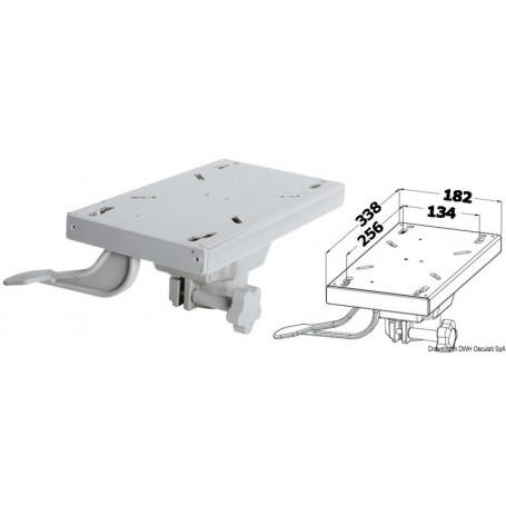 Chariot coulissant et pivotant - Osculati Siège, fauteuil  et pied de siège 8033137151231 48.713.00