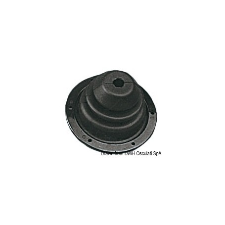 Soufflet en caoutchouc avec frette en ABS 140 mm Le lot de 2 - Osculati Soufflet câble de direction 8033137000409 03.409.01
