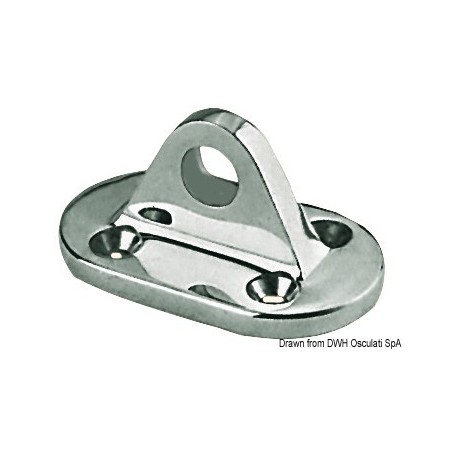 Pontet AISI 316 p. fixation draille ?il 10 mm Le lot de 2 - Osculati Ridoirs 8033137000423 05.860.87