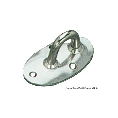 Pontet sur platine en inox Le lot de 2 - Viadana Le gréement 8033137166815 60.147.30