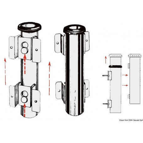 Porte-canne à pêche mural démontable Portes cannes 8033137015243 41.168.10