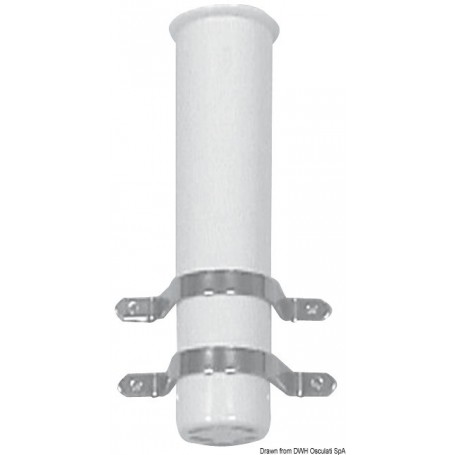 Porte-canne à pêche mural En plastique blanc Le lot de 2 Portes cannes 8033137006296 41.168.09