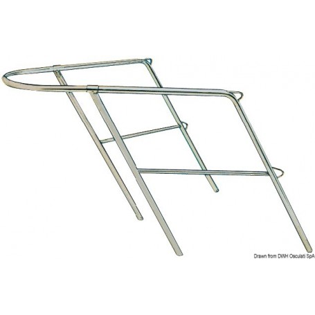 Balcon de proue pour voiliers jusqu à 9 mètres - Osculati Balcons et platines 8033137135101 41.671.00