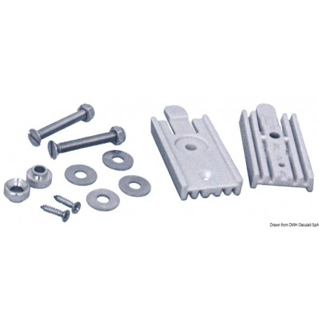 Kit attaches rapides pour échelles en inox Le lot de 2 - Osculati Echelle tableau arrière 8033137043680 49.560.00